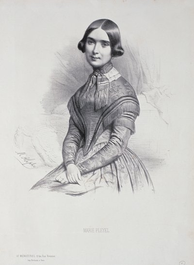 Portrait of Marie Pleyel (1811-75) by Marie Alexandre Alophe